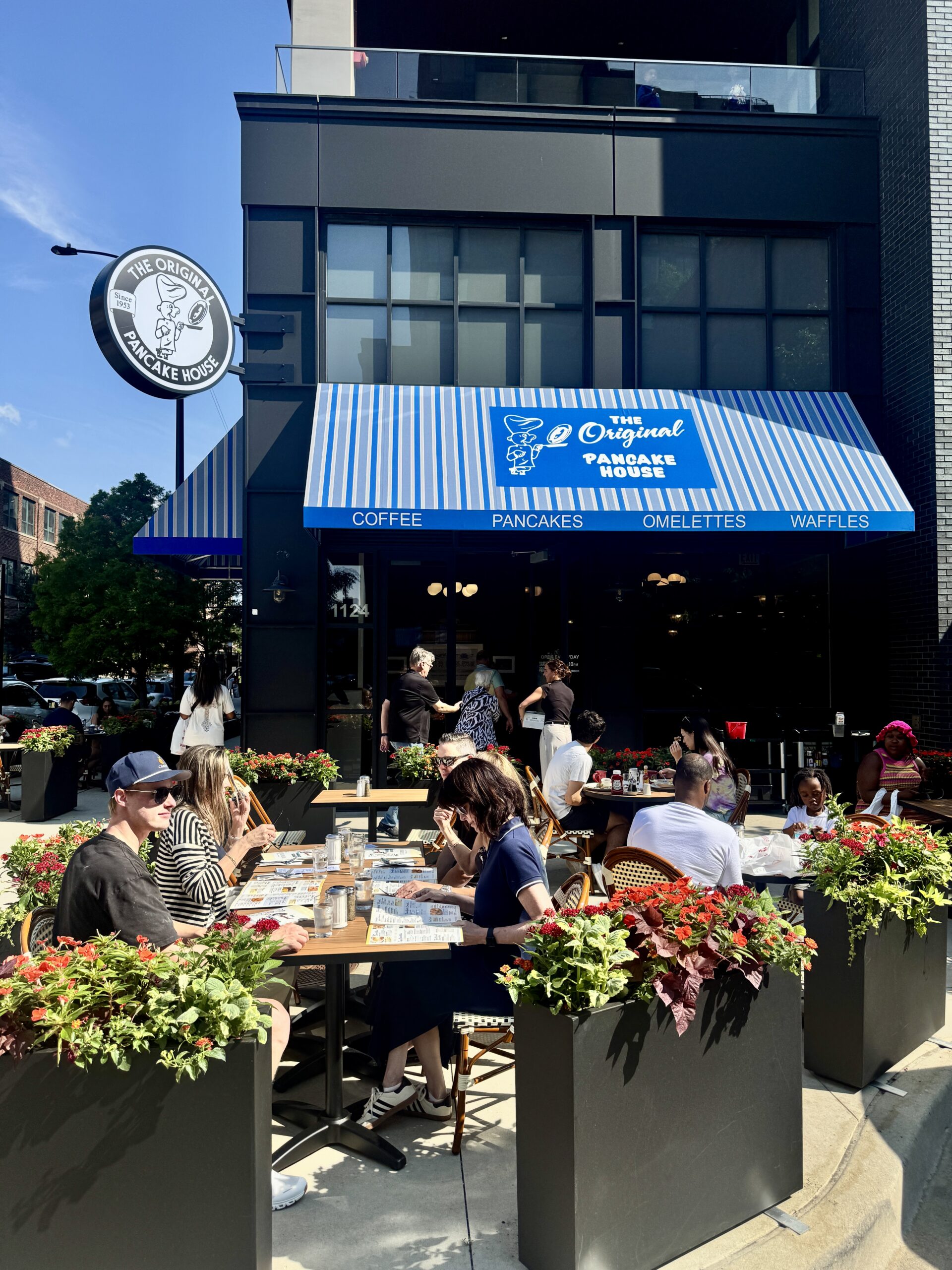 The Original Pancake House patio on Madison Street